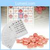 Zestaw Rozrywkowy Bingo 40+75 Dla Dzieci Z 40 Kartami Bingo I 75 Żetonami