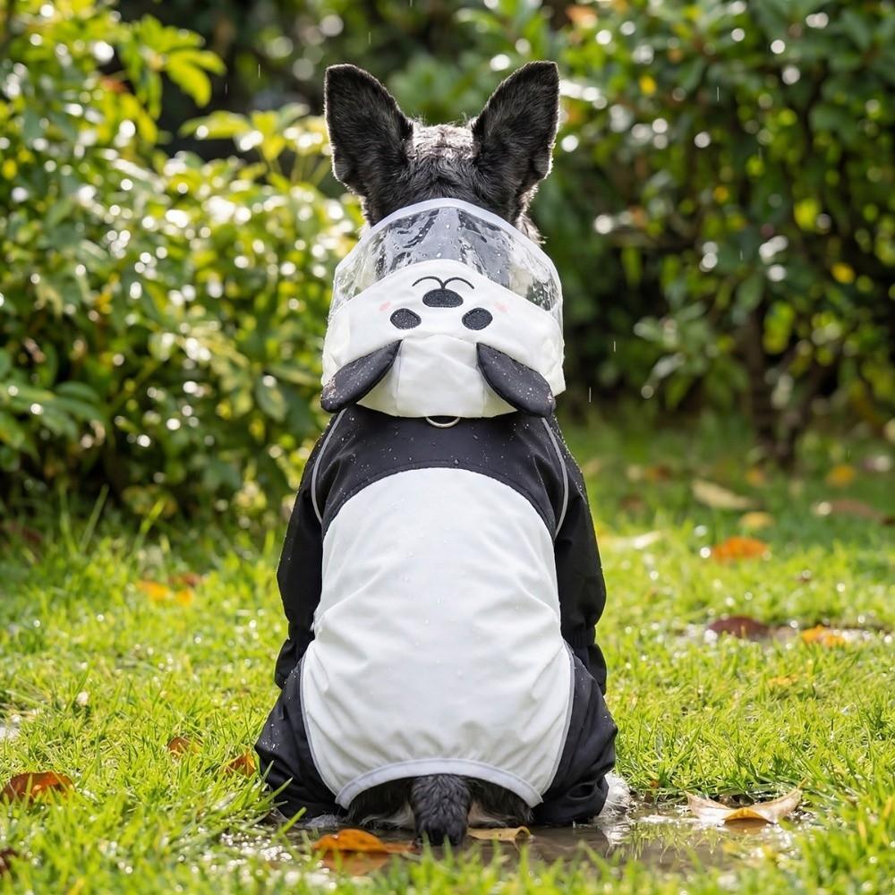 High Visibility Dog Rain Cloak Waterproof Pet Clothes Pet Rain Jacket  for Walking