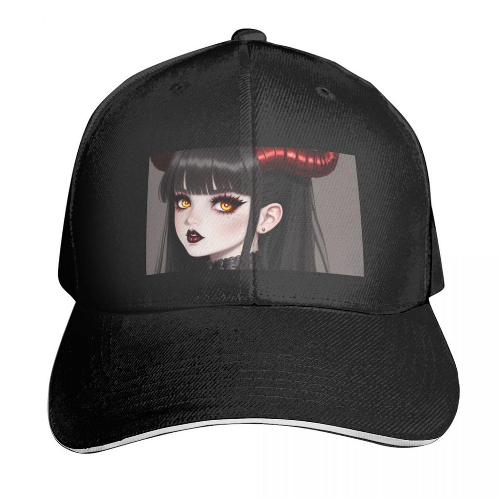 Goth Girl Cute Artwork 6 A Baseball Caps Hat
