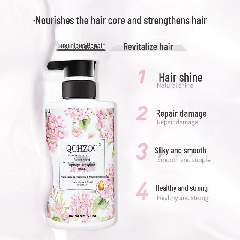 QCHZOC Cherry Blossom Volumizing & Nourishing Shampoo