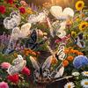 New 10/30pcs 3D Black White Faux Butterfly Garden Stake Flower Vase Decoration Outdoor Garden Patio Decoration Party Decoration