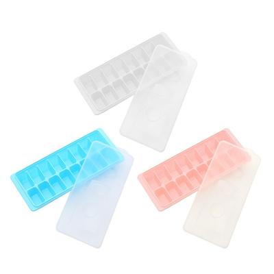 Stampo per Cubetti di Ghiaccio Riutilizzabile a 16 Scomparti Fai-da-te Scatola per la Produzione di Ghiaccio Griglia per Ghiaccio Scatola per Cubetti di Ghiaccio