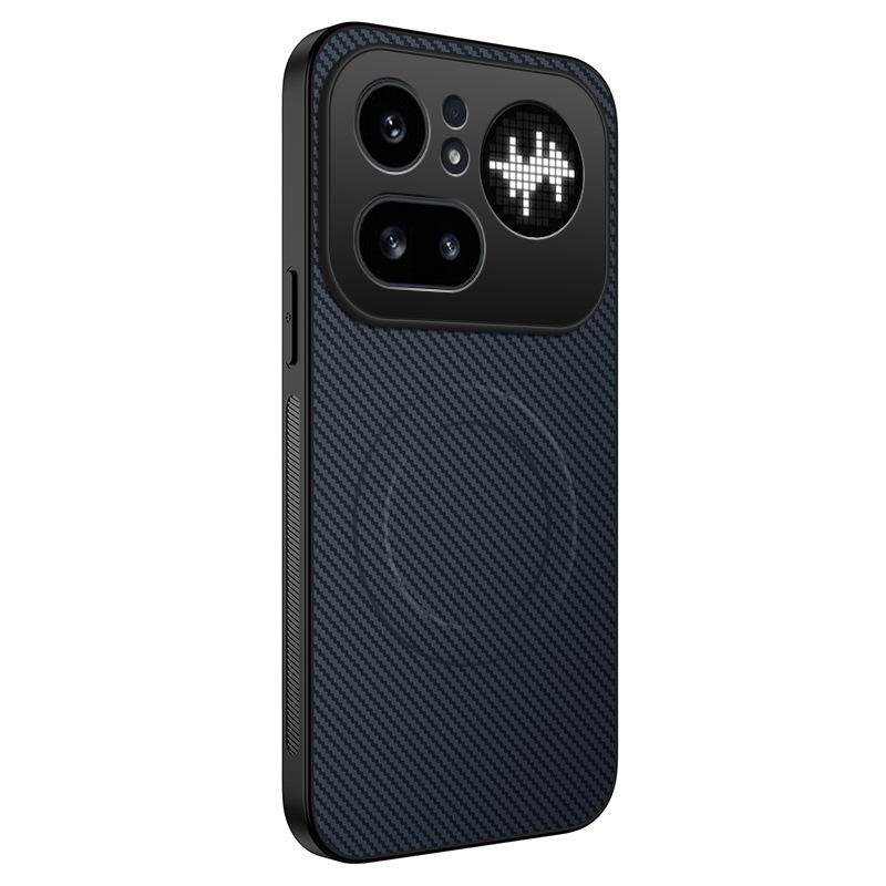 Compatible with Nothing Phone 4A Pro carbon fiber pattern magnetic phone case and Nothing Phone 3A protective case