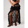 Summer Sexy Lace Skirt Cowgirl Style Irregular Design Sense Women's Skirt Independent Station