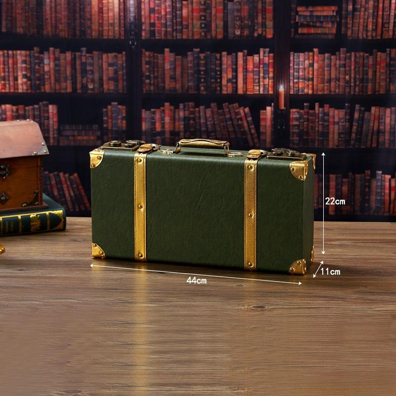 

Vintage Wooden Suitcase Multi-Functional Retro Storage Box Retail Displays & Prop Staging | Handheld Decorative Trunk
