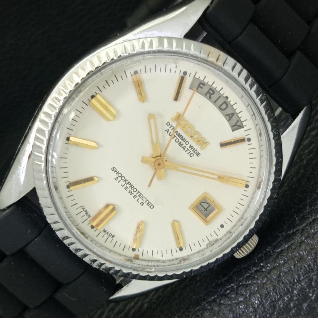 

Б/У DAY@ 12 МУЖСКИЕ ЧАСЫ RICOH DYNAMMIC WIDE AUTOMATIC JAPAN С БЕЛЫМ ЦИФЕРБЛАТОМ a427792-2 R1054-a427792