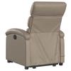 Electric Massage Recliner with Rising Function Cappuccino Faux Leather