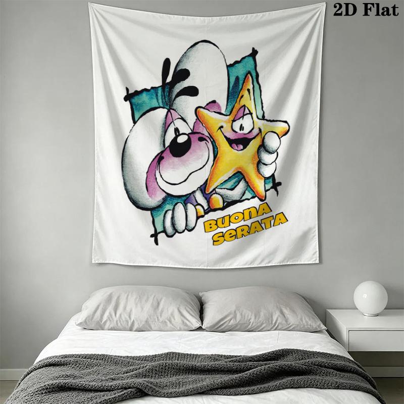 diddl Wall Tapestry Aesthetic Wall Hanging Printed Fabric Blanket Decorative Tapestries for Bedroom Living Room Home Decor