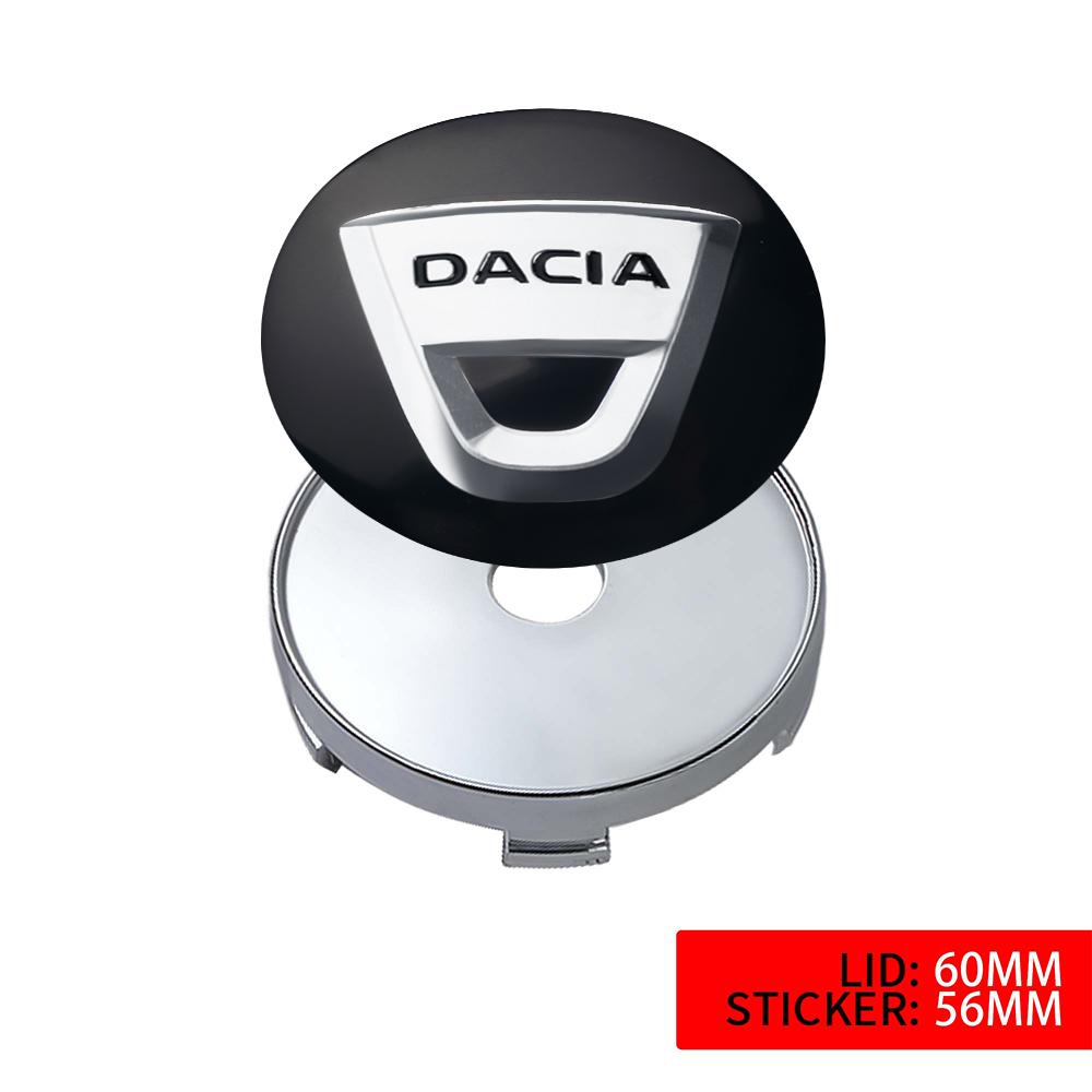 4Pcs Logo Hub Caps Car Wheel Center Cover For Dacia Duster Logan Dokker Lodgy 2 Sandero MK2 Stepway R4 Mcv Xplore Jogger Bigster