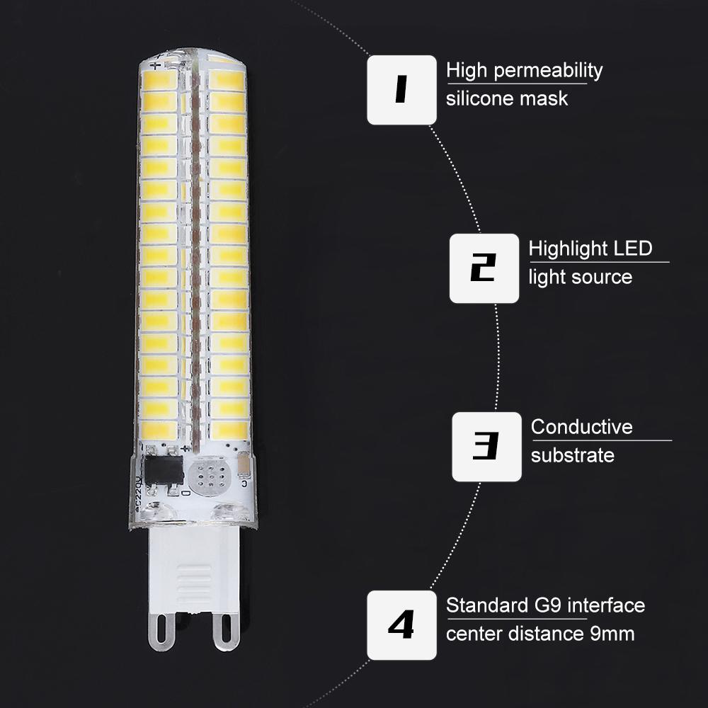 G9 LED Lamp 3W 6W 7W Dimmable Bulb 220V 136LEDs SMD5730 360° LED Light Replace Hal-ogen Lamp