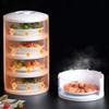 Food Insulation Covers 3/4/5 Layer Transparent Stackable Dustproof Leftovers Food Storage Container Kitchen Organization