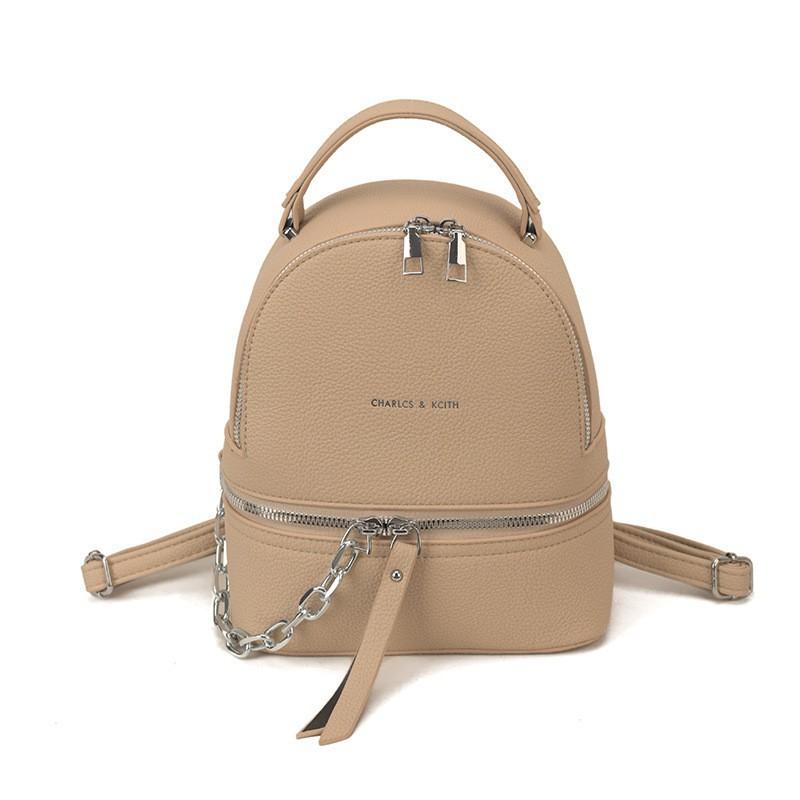 New 2026 Korean Style Pu Women's Backpack Fashionable Large-capacity All-matching Student Bag Simple Travel