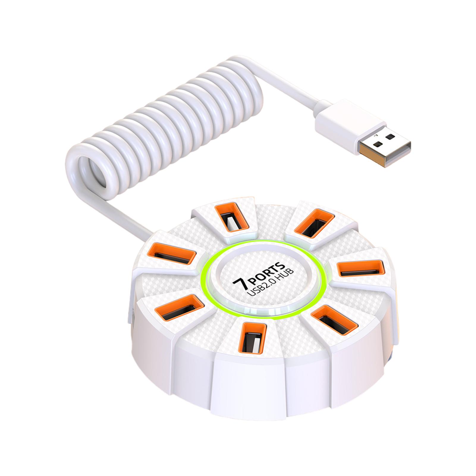 

Компактный USB-хаб Быстрая передача Легкое подключение Многопортовый USB Высокоскоростной Расширитель USB-разветвитель 0.6m