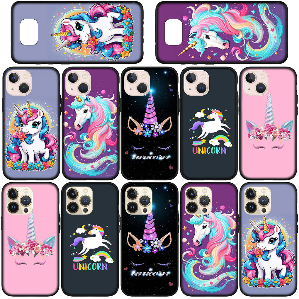 Phone Case for iPhone 17 16 15 Xiaomi Poco F8 F7 X7 X6 M8 C85 C75 C71 Redmi Note 14 13 12 11 Pro Max A3 A4 14C 13C 12C 15C Comics Unicorn Horse Cover