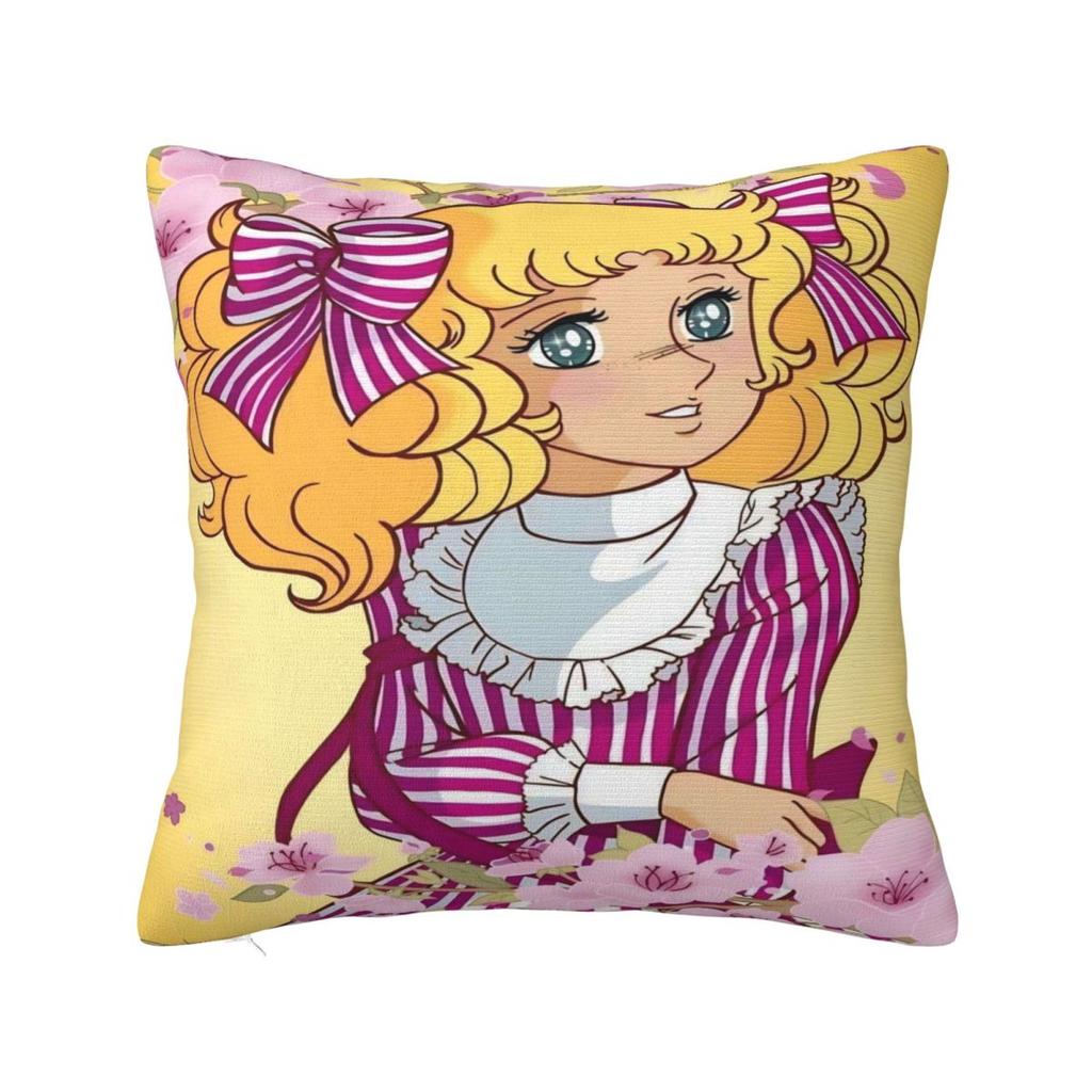 Candy Candy Manga Pillow Cover Soft Pillow Case Cushion Cover Cute Funny Graphic Pillowcases For Sofa Home Decoration