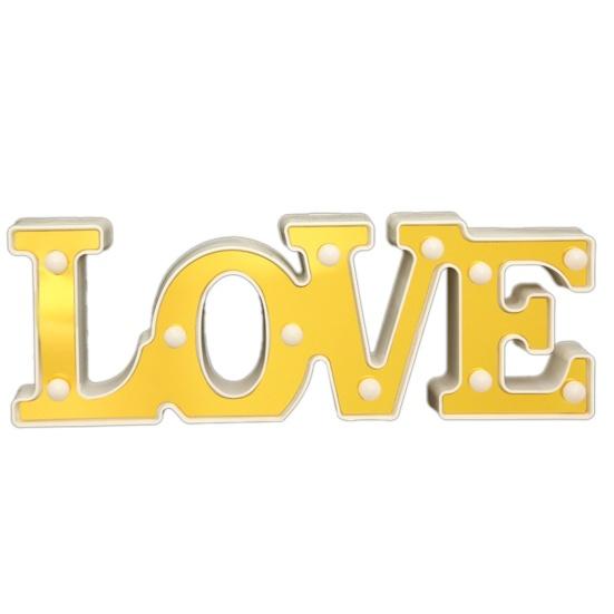 Letter Light Battery Operated Romantic Express Love Props LED Marquee Letters Love Sign Lamp for Wedding