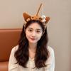 Panda Cat Fishing Plush Headband Hair Accessories Girls Cartoon Hairband Adorable Hair Hoop  Party