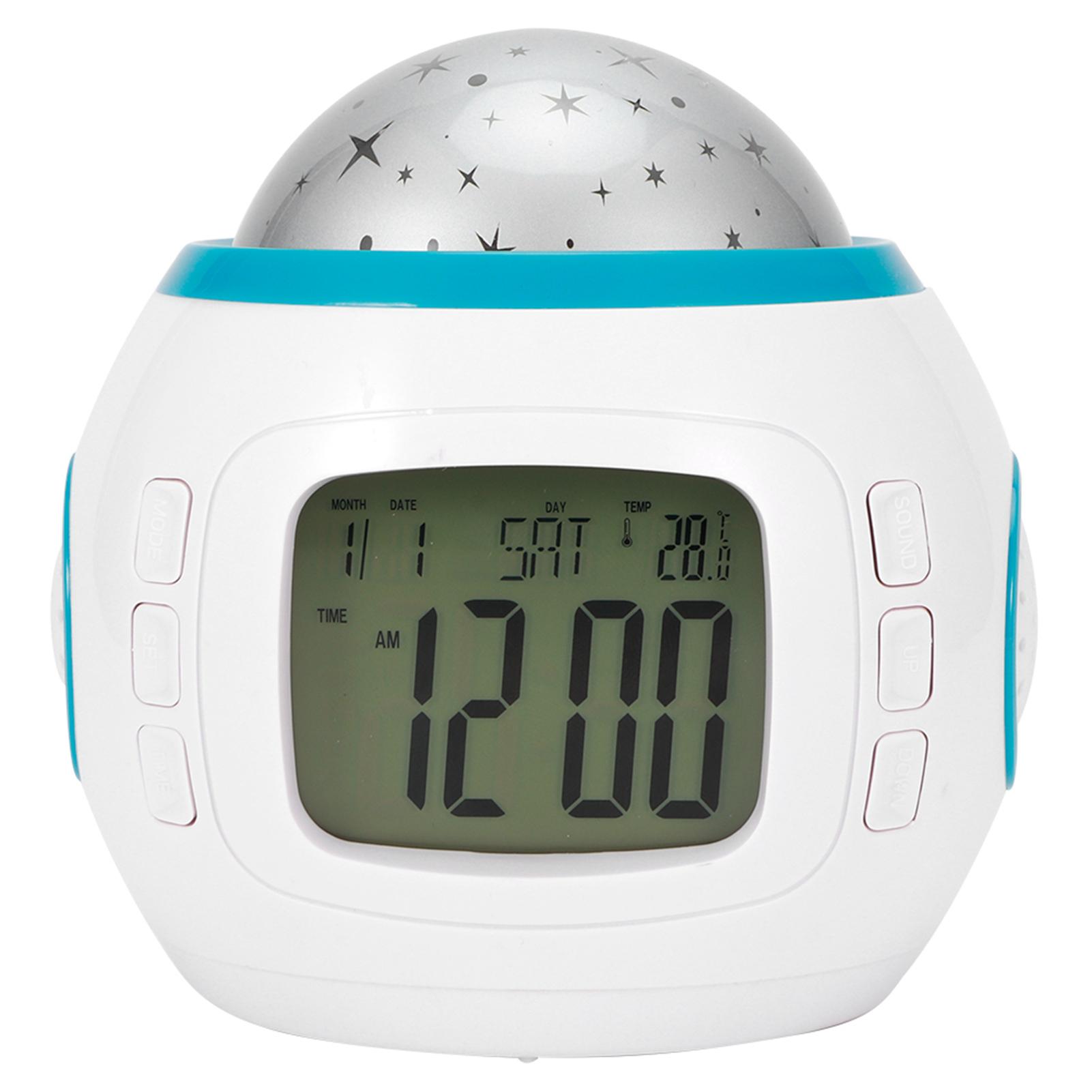 

Star Sky Projector LED Music Alarm Clock Multifunction Calendar Temperature Dispaly Night Light Children Gift