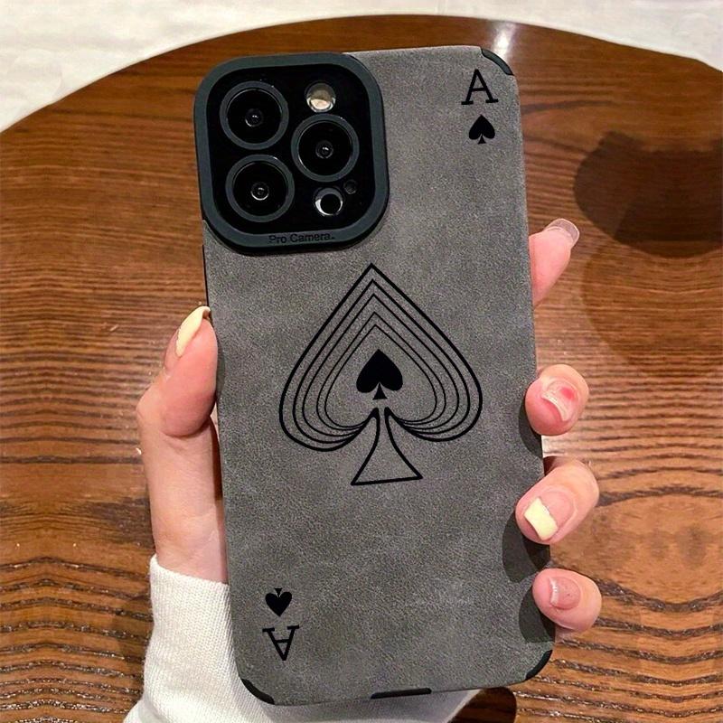 Poker Spades A Pattern Suitable Phone Case For iPhone 17 Pro Max 16E 15 Pro 14 13 12 11 Mini AIR XS XR XS 8Plus Anti Drop and