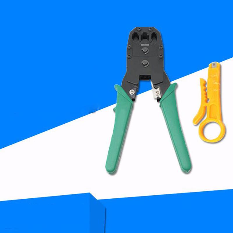 Portable Ethernet Network Cable Crimper Cutting tool Kits Shrink Stripper Punch Down