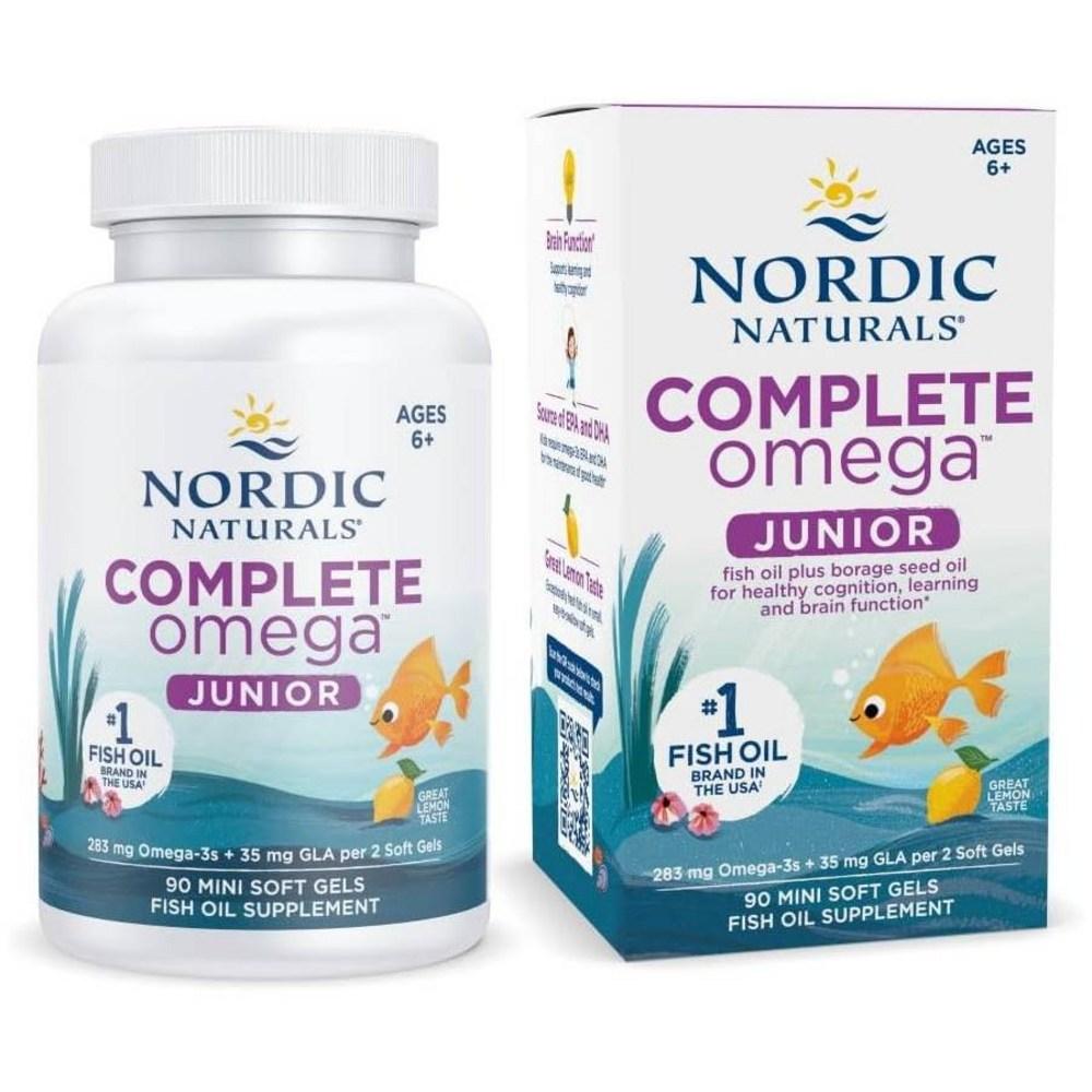 Nordic Naturals Complete RTG Omega 3-6-9 Junior Kids EPA DHA 90 Tablets 1 pcs
