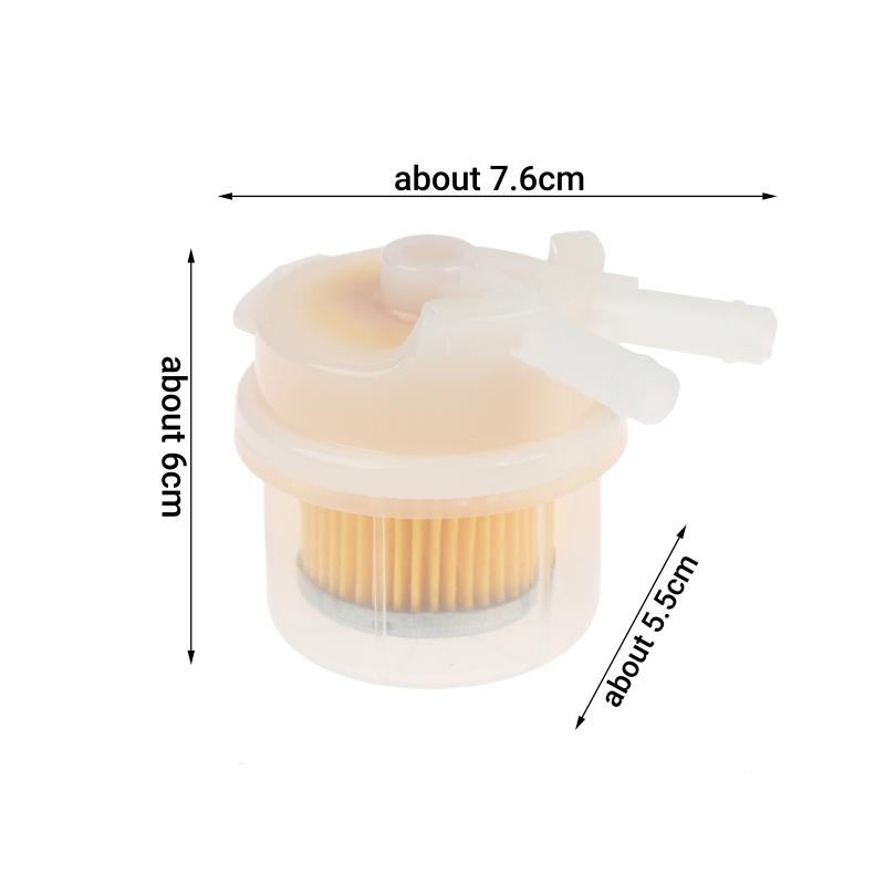 Plastic Fuel Filter 8Mm Inlet Outlet Fine Filter Paper Anti Clog Gasoline Filter For Motorcycle Scooter Atv Fuel System