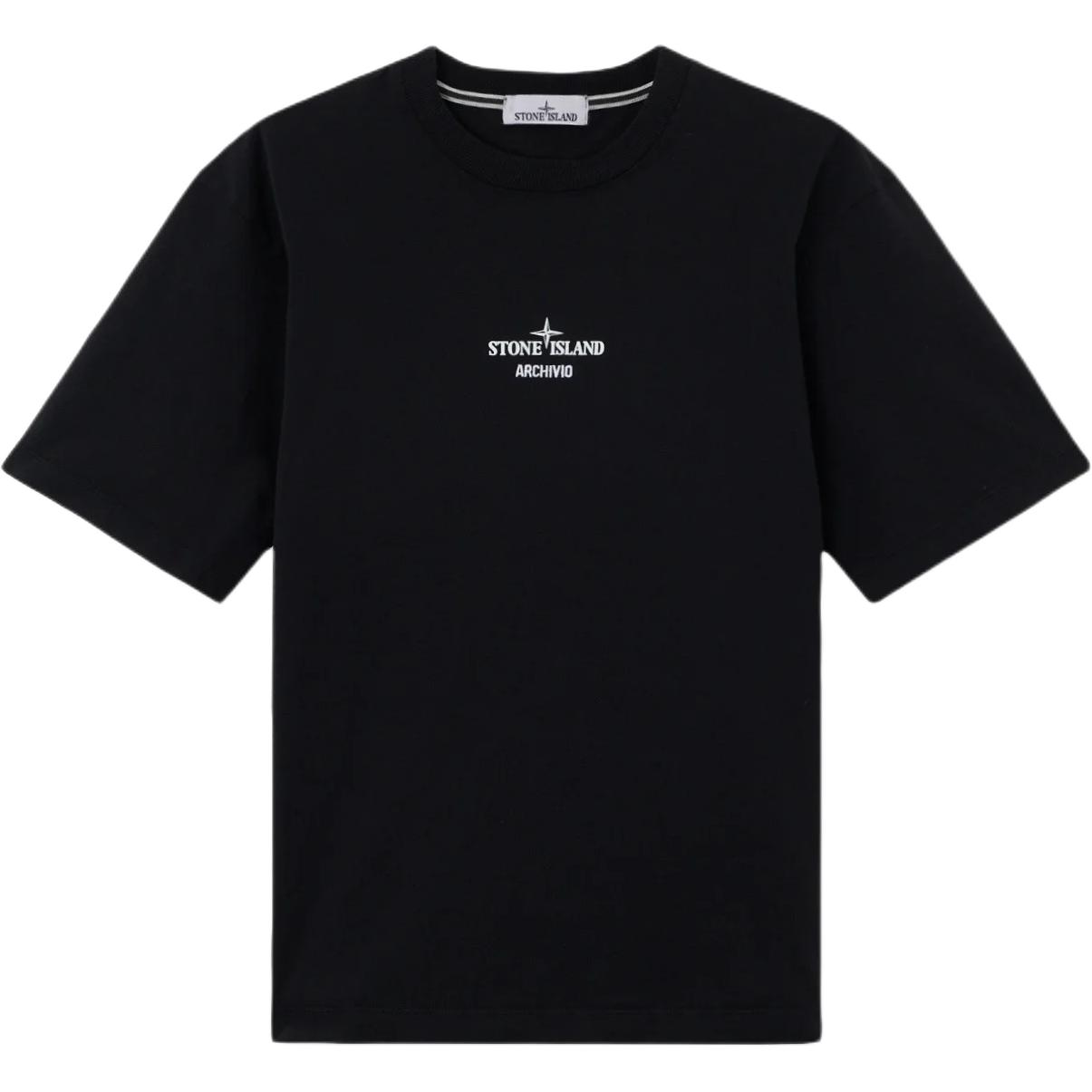 Stone Island Logo Crew Neck Short Sleeve Printed T-Shirt Men Tops L1S152100023S0091-V0029 XXL