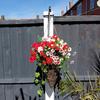1PCS Hanging Basket-Brackets For Concrete Posts Supports Easy Fill-baskets