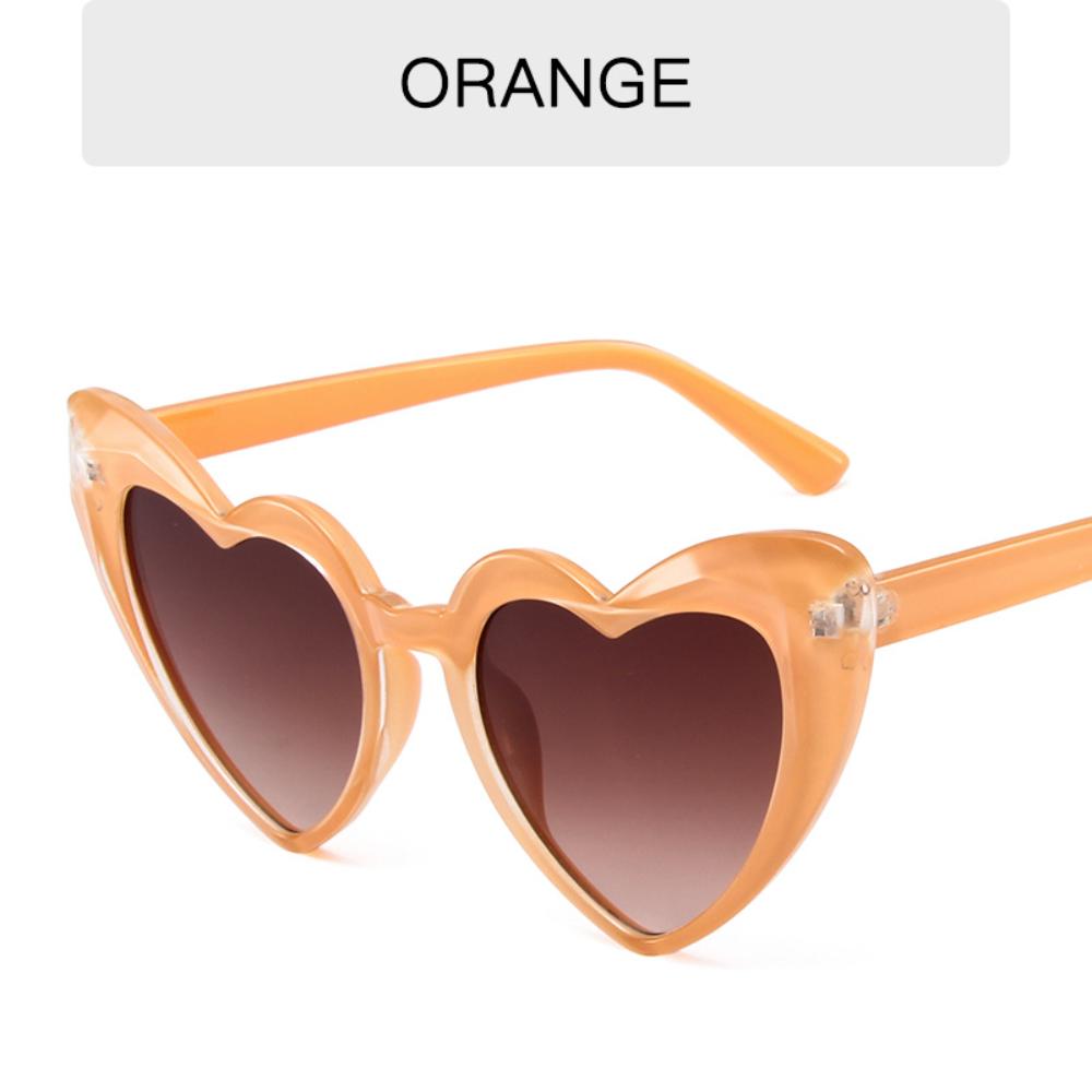 Vintage Heart-Shaped Sunglasses for Women Girl Fashionable Beach Party Birthday Photo Eyewear Luxury Brand Designer Sun Glasses