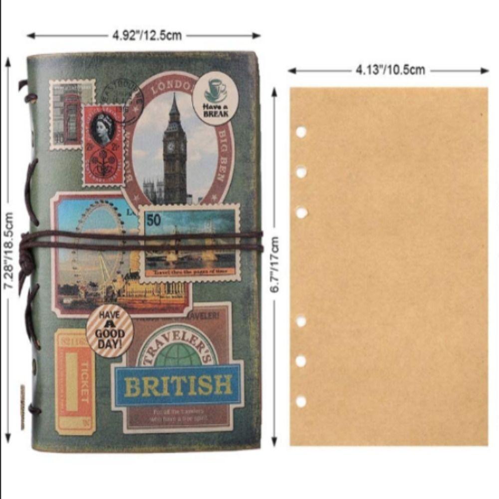 Classic Traveler Notebook Refillable Writing Pads Writing Journal  Gift