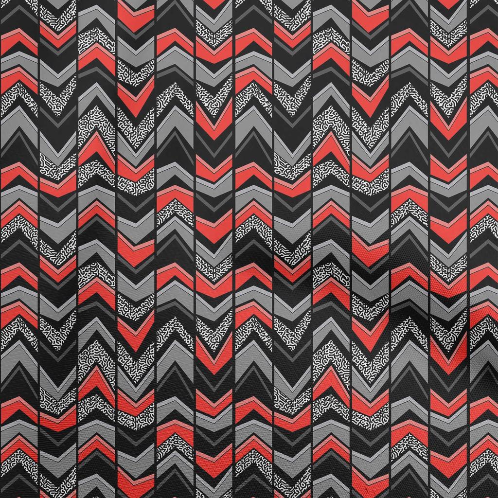 oneOone Baumwoll-Flex-Graustoff, geometrisches Nähmaterial, bedruckter Stoff, Meterware, 40 Zoll