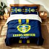 Leeds United Football Club (14) 3pc Set Suitable for Master Bedrooms Soft and Comfortable an Ideal Gift for Family and Friends Includes One Duvet Cove