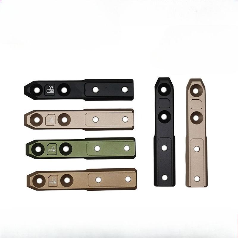 Tactical MLOK Metal Flashlight Mount Base Inline Bracket Fit SF M300 M600 PLHV2 Airsoft Scout Light Accessories2