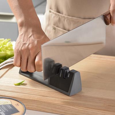1 stücke Zwei-bühne Messer Spitzer Handheld Schnell Schärfen Stein Küche Haushalt Kleine Messer Spitzer