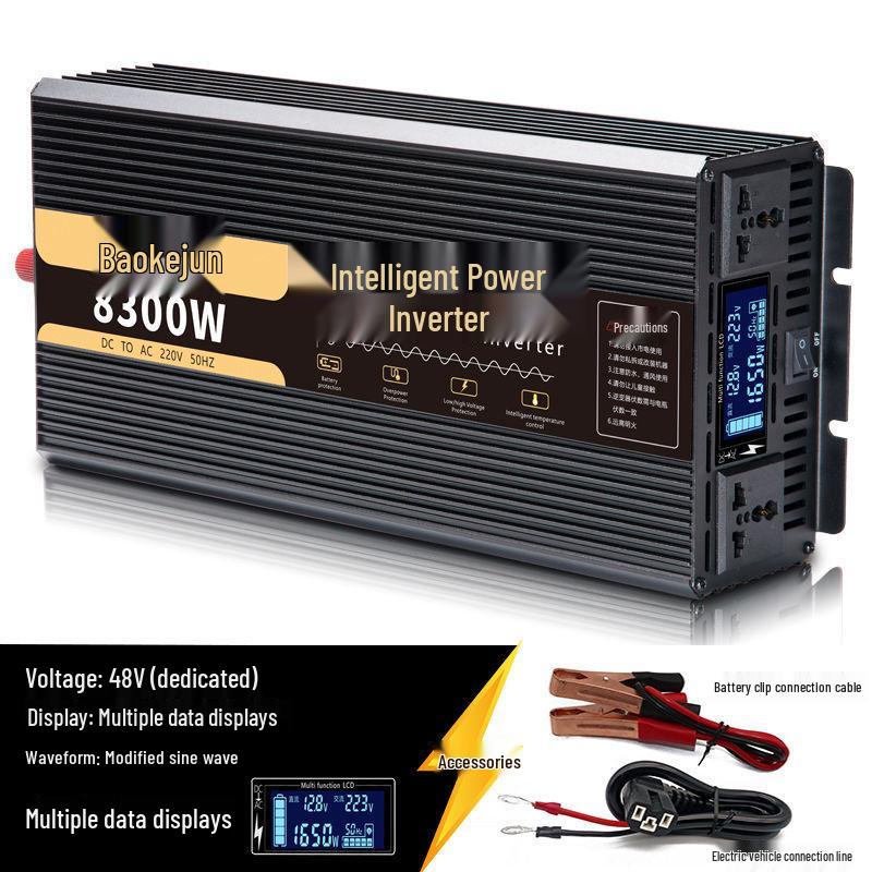 Sine Wave Car Inverter: 12V/24V to 220V High-Power Converter for Truck Batteries