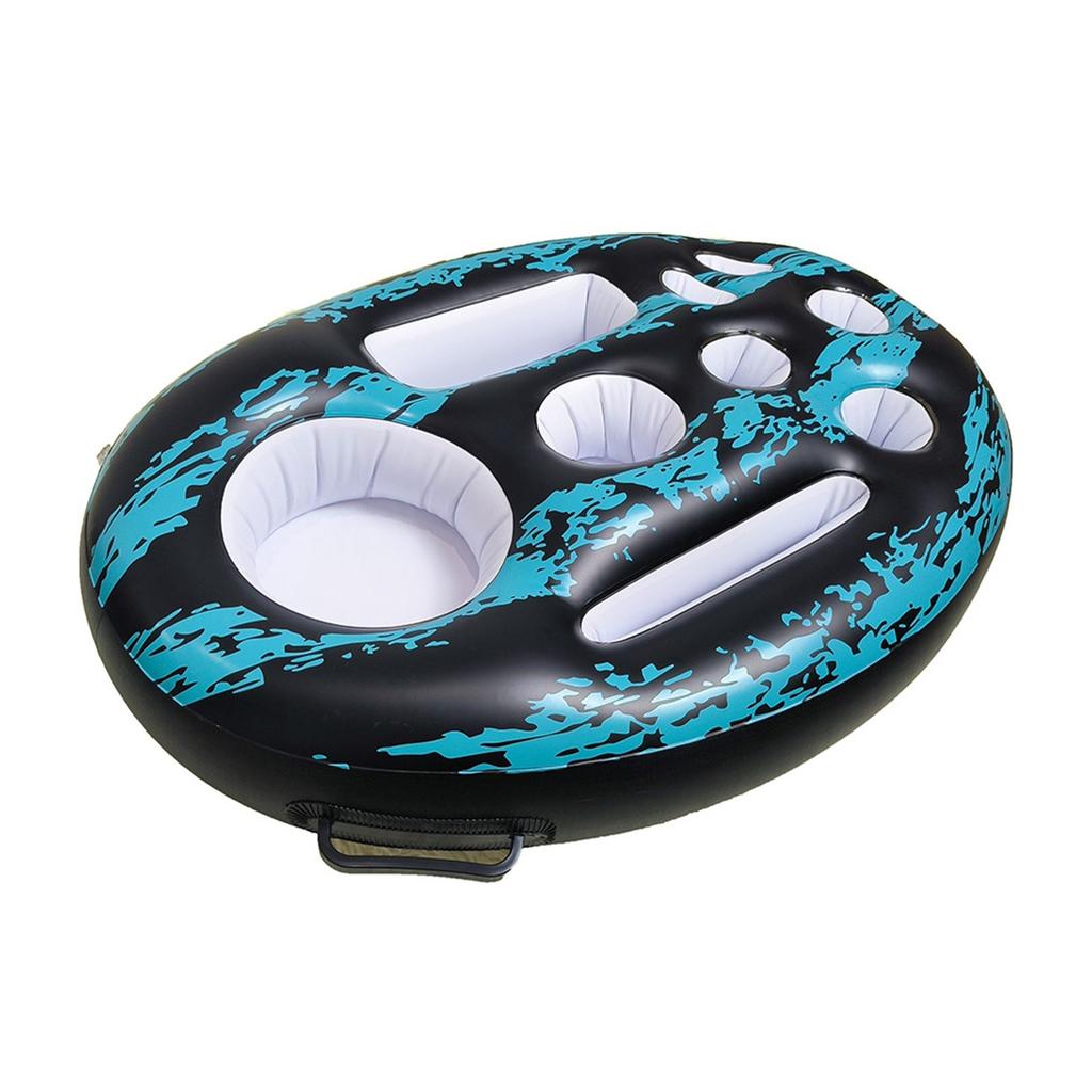 PVC Inflatable Water Ice Bar, Mobile Food Floating Cup Holder, Beverage Tray, Pool Party