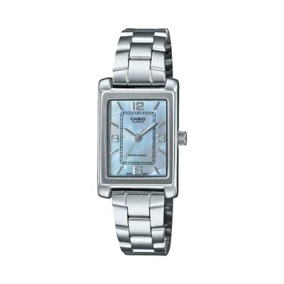 Entiser Donna Analogico Quadrante Blu Classico Donna LTP-1234DS-2ADF (A2365), Argento,