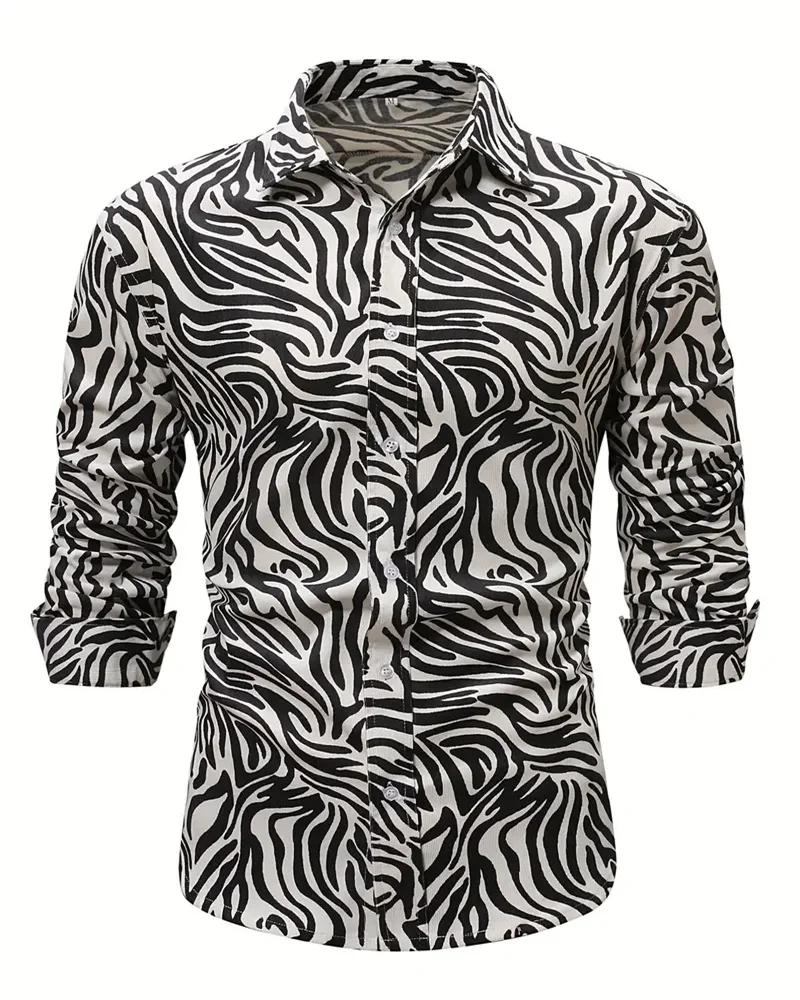 Must-Have Polka Dot Long Sleeve Shirt – Stylish Men’s Casual Top