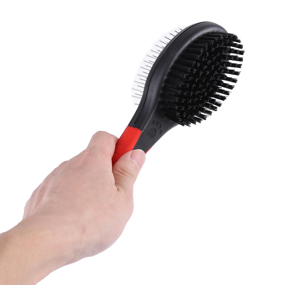 Fashion Double Side Pet Cat Dog Puppy Comb Hair Shedding Removal Cleaning Brush(L)