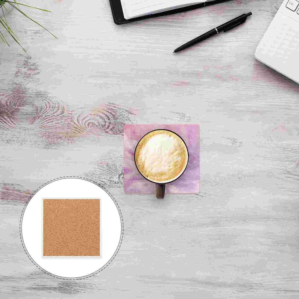 10 Stück Keramik Saugfähige Untersetzer Heiß Heißtransfer Untersetzer Tellermatte Hitzebeständig Geschirruntersetzer Verbrühschutz Tassenmatten für