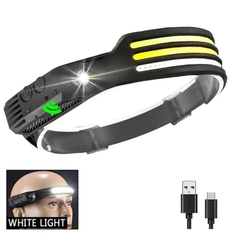 Far LED COB Reîncărcabil USB Super Luminos Lanternă de Camping XPE Senzor de Mișcare Lumină Dimabilă Pentru Mers în Aer Liber Drumeții