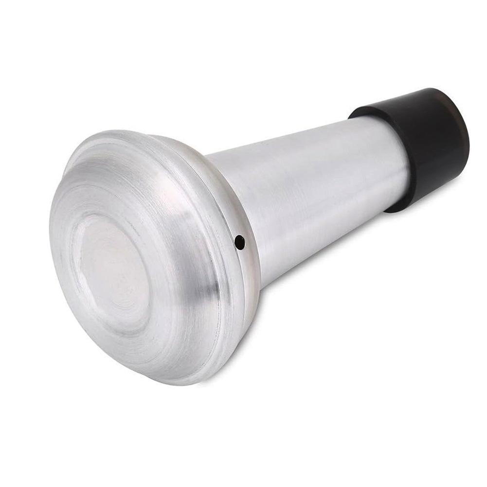 Aluminum Alloy Trumpet Silencer, Noise Reducer, Anti-Disturbance Muffler with Rubber Edge (80%–90% Noise Reduction)