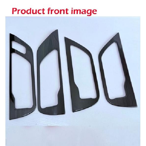 Car interior handle Decorative frame Black For Toyota Grand Highlander 2024-2026