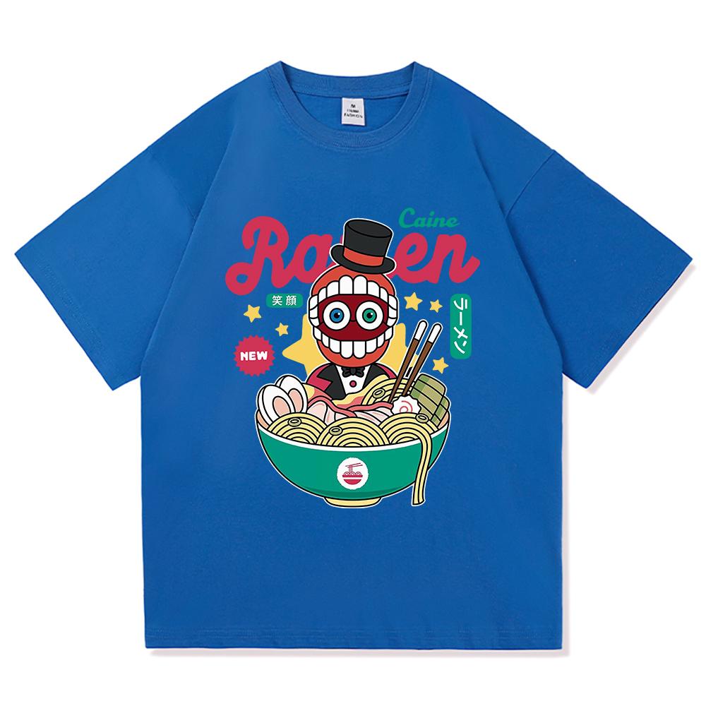 Uimitorul Circ Digital Jax Ramen Tricou Modă Bărbați Amuzant Caine Pomni Tricou Unisex Drăguț Iepure Tăiței Bumbac Tricouri