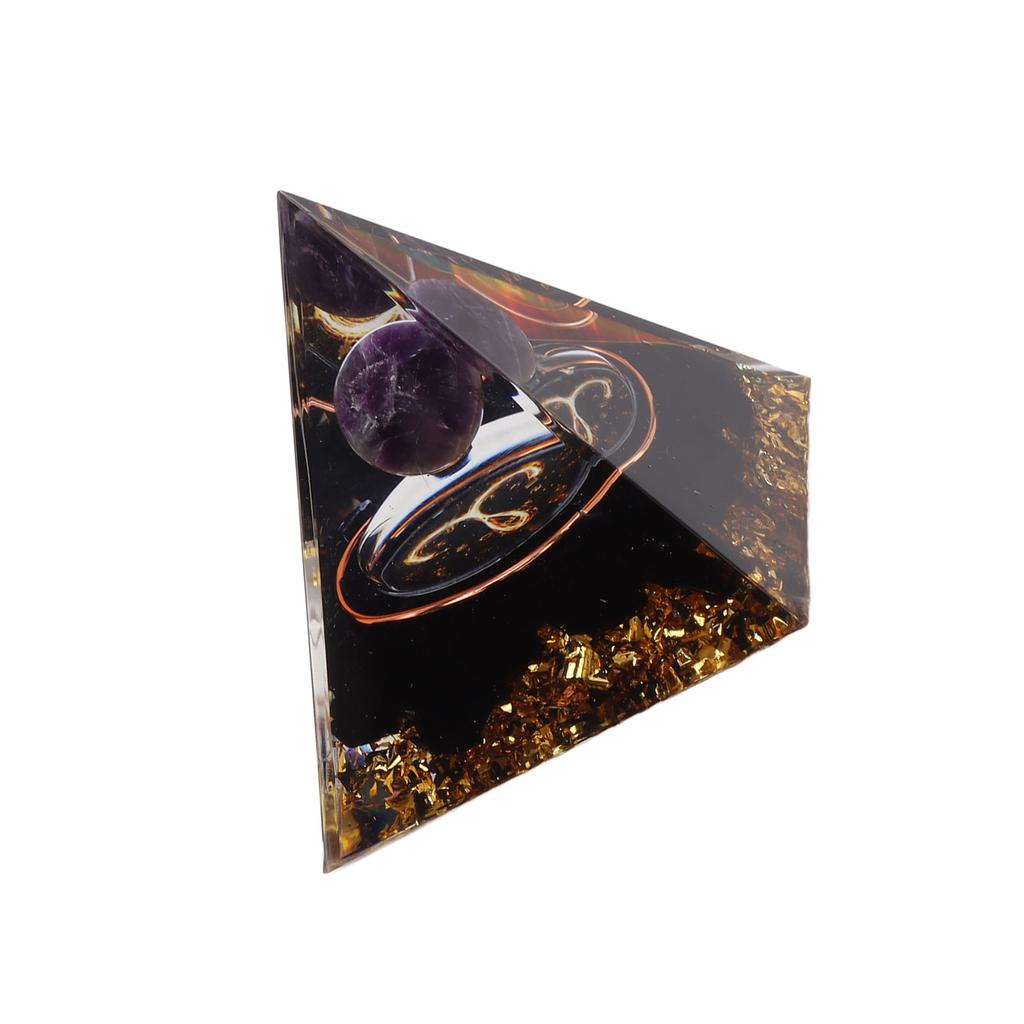 5cm Orgonitová pyramida pro pozitivní energii Léčivá křišťálová pyramida Meditace Orgonitové pyramidy