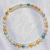 New Chinese-style retro Melard high-gloss mixed-color double-layer pearl necklace, a high-end sweater chain and clavicle chain for women