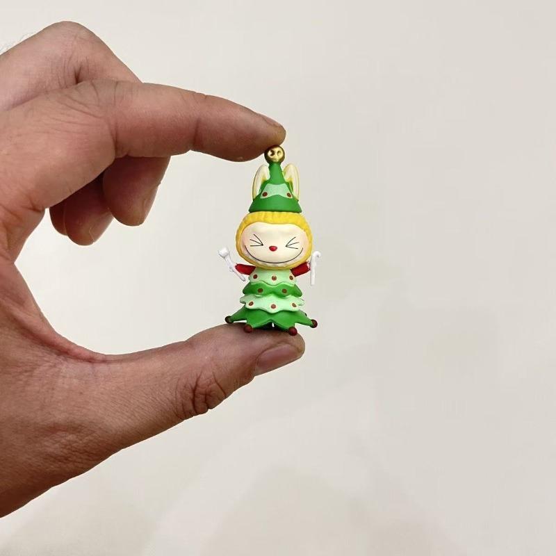 

Cartoon Christmas Keychain Red Bell Student Schoolbag Pendant Snowman Elk Christmas Tree Hanging Ornaments 3-4cm
