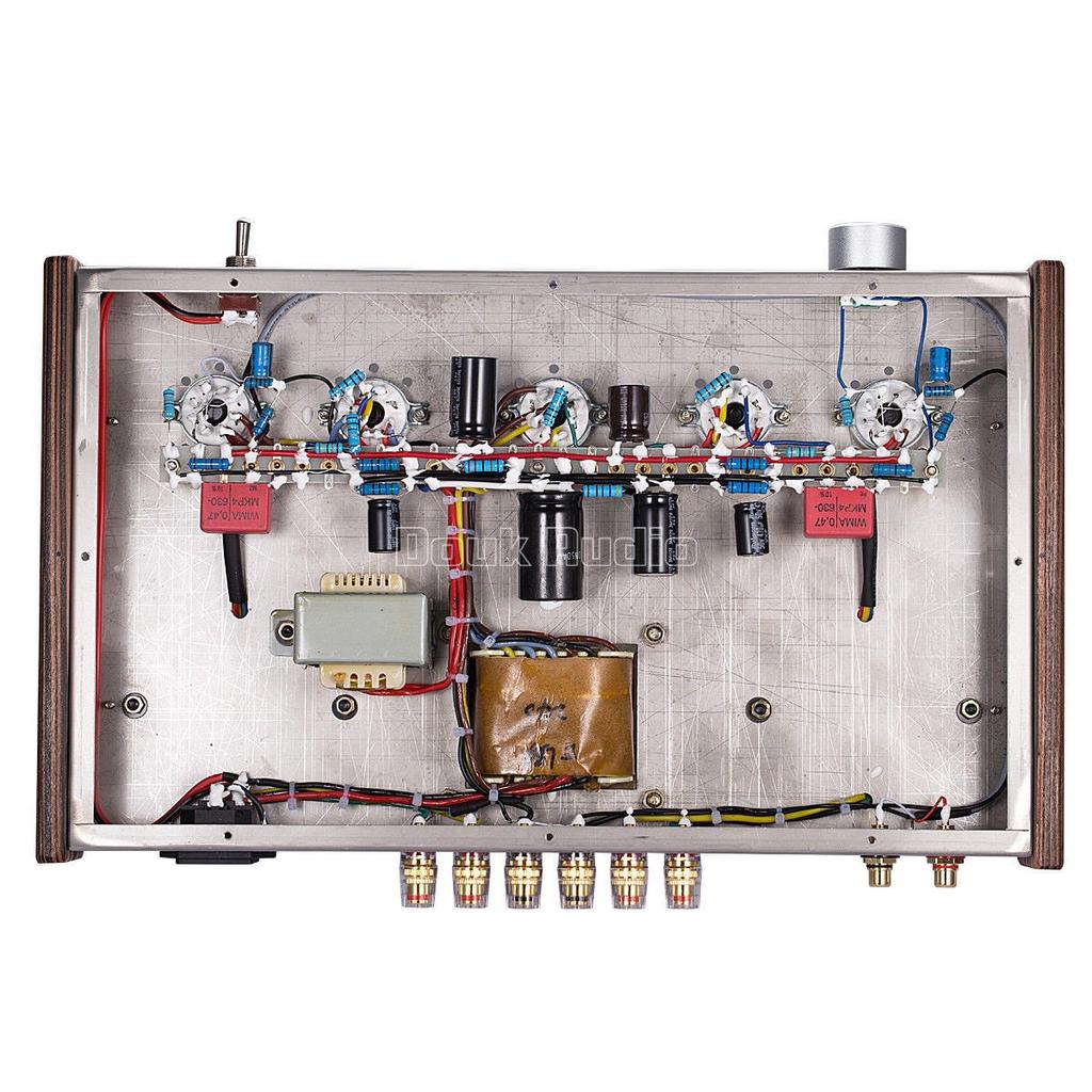 Nobsound Upper Edition 5U4G 6H8C EL34B HiFi EL34 Amplificatore valvolare completamente fatto a mano Amplificatore di potenza audio Amplificatore stereo Usi domestici