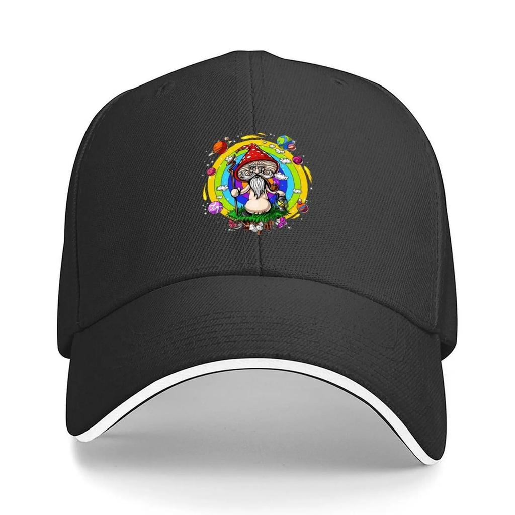 Hippie Magic Mushroom Baseball Cap Snapback Cap Anime Hat Luxury Hat Golf Wear Women Hats Mens