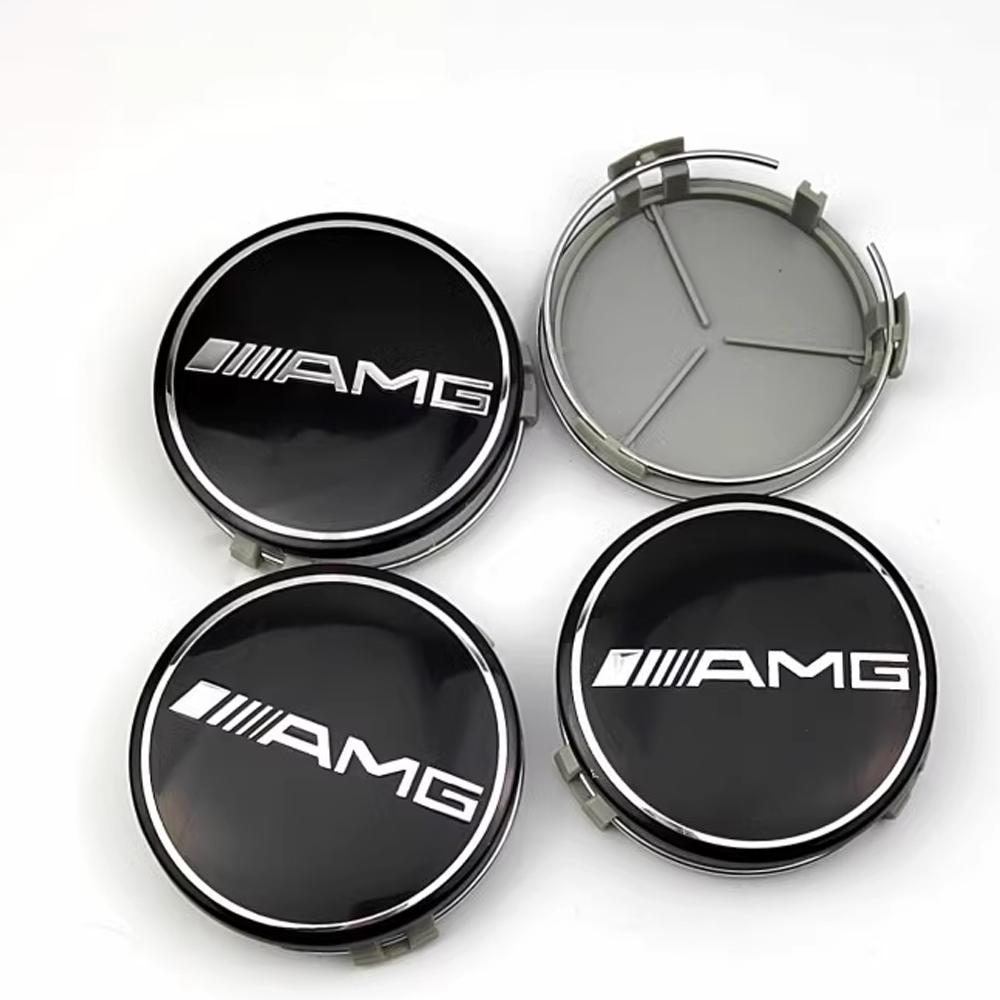 gxrdw2 2025 Hot Cover For AMG Hubcap Mercedes Wheel Center Cap 4pcs Silver AFFALTERBACH AMG Hub Cap For Mercedes Benz GLC GLE GLS A/B/C